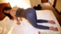 Hanya on all fours bare feet