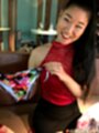 Katana holding panties