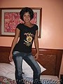 Filipino Girls Tshirt Short Hair Jeans