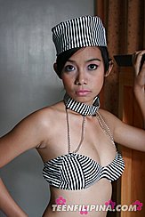 Filipina Wearing Prison Outfit