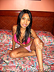 Sitting On Bed Bra Panties