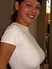 Filipina Big Tits White Tshirt